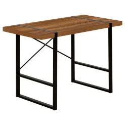 Monarch Computer desk - thick-panel desktop / inset metal legs - 48