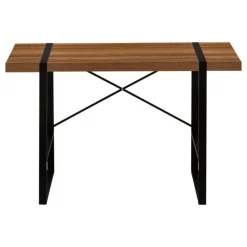 Monarch Computer desk - thick-panel desktop / inset metal legs - 48