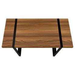 Monarch Computer desk - thick-panel desktop / inset metal legs - 48