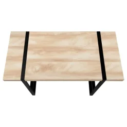 Monarch Computer desk - thick-panel desktop / inset metal legs - 48