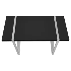 Monarch Computer desk - thick-panel desktop / inset metal legs - 48