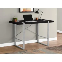 Monarch Computer desk - thick-panel desktop / inset metal legs - 48