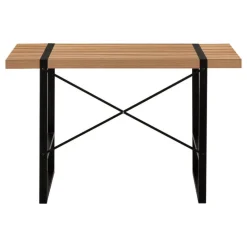 Monarch Computer desk - thick-panel desktop / inset metal legs - 48