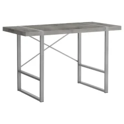 Monarch Computer desk - thick-panel desktop / inset metal legs - 48