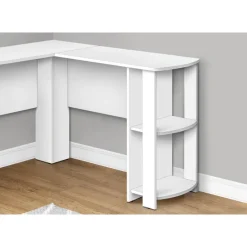 Monarch Computer desk - l-shaped corner / 2 shelves -