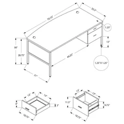 Monarch Computer desk 72"l -