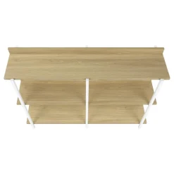 Monarch Console table - 3 tier / shelves / rectangular / metal legs - 48"l - -