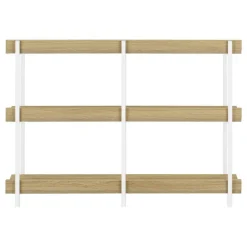Monarch Console table - 3 tier / shelves / rectangular / metal legs - 48