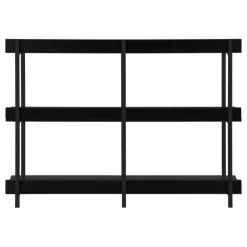 Monarch Console table - 3 tier / shelves / rectangular / metal legs - 48