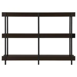 Monarch Console table - 3 tier / shelves / rectangular / metal legs - 48"l - -