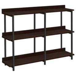 Monarch Console table - 3 tier / shelves / rectangular / metal legs - 48