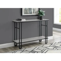 Monarch Console table - h-frame sides / 1 shelf / rectangular - 48