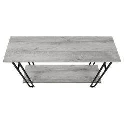 Monarch Console table - h-frame sides / 1 shelf / rectangular - 48