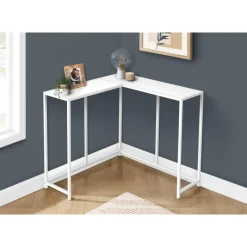 Monarch Console table - l-shaped / corner / metal frame - 36