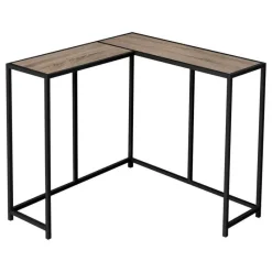 Monarch Console table - l-shaped / corner / metal frame - 36