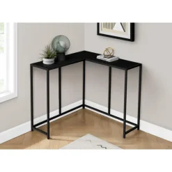 Monarch Console table - l-shaped / corner / metal frame - 36