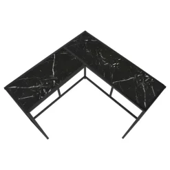 Monarch Console table - l-shaped / corner / metal frame - 36