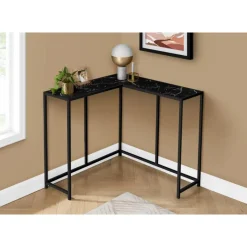 Monarch Console table - l-shaped / corner / metal frame - 36
