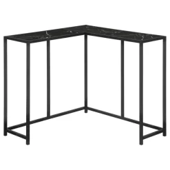 Monarch Console table - l-shaped / corner / metal frame - 36