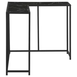 Monarch Console table - l-shaped / corner / metal frame - 36