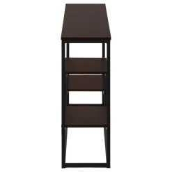 Monarch Console table - multi-tier / 3 shelves / rectangular - 48"l - / blac -
