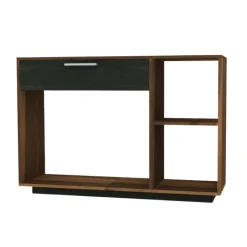 MEQ Console Table - Slate and Walnut