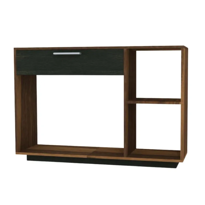 MEQ Console Table - Slate and Walnut