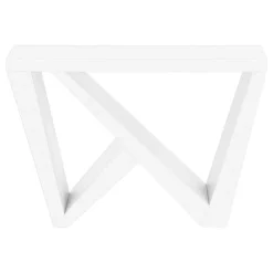 Monarch Console table - thick panel / asymmetrical base - 48"l - -