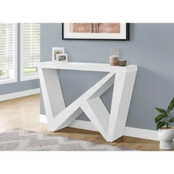 Monarch Console table - thick panel / asymmetrical base - 48