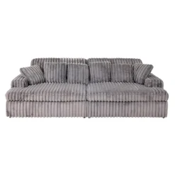Corduroy Velvet Sofa with 2 Chaises