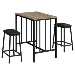 Monarch Counter height table with 2 stools
