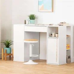 Meubles South Shore Counter-Height Craft Table With Storage - South Shore