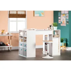 Meubles South Shore Counter-Height Craft Table With Storage - South Shore