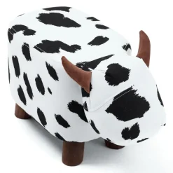 Cow-Shaped Kids Pouf – 17.7" x 9.1" x 10.6"