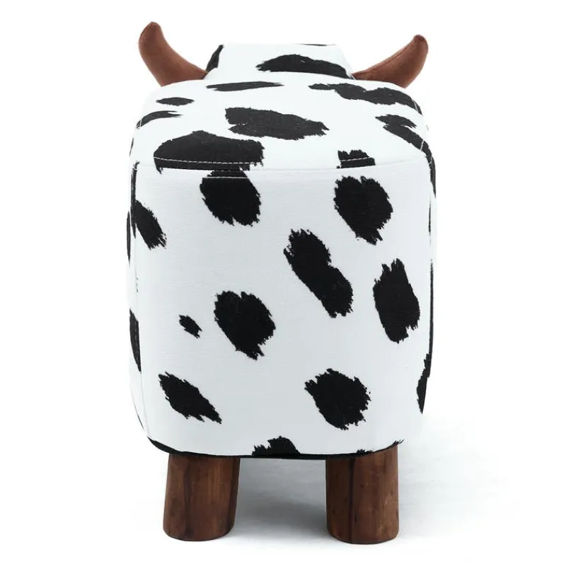 Cow-Shaped Kids Pouf – 17.7" x 9.1" x 10.6"