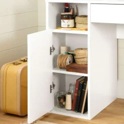 Meubles South Shore Craft Table With Hutch - South Shore