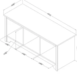 Meubles South Shore Cubby Storage Bench - South Shore