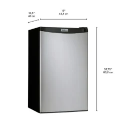 Danby 3.2 cu ft Compact Refrigerator Compact - DCR032A2BSLDD
