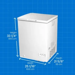 Danby 5 Cu Ft Freezer , Honrizontal, 25" - DCF050A5WDB