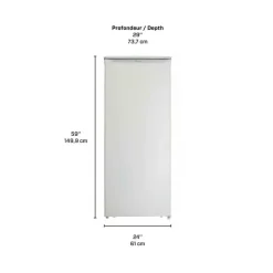 Danby 10,1 Cu Ft Freezer , Vertical, 24