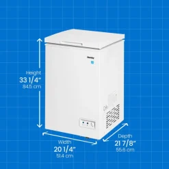 Danby 3,5 Cu Ft Freezer , Honrizontal, 20.25