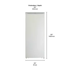 Danby 8,5 Cu Ft Freezer , Vertical, 24" - DUFM085A4WDD