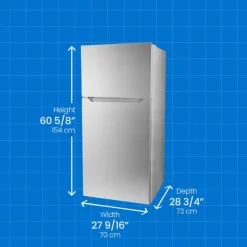 Danby 28 in 14,2 Cu ft Refrigerator Top Freezer - DFF142E1SSDB