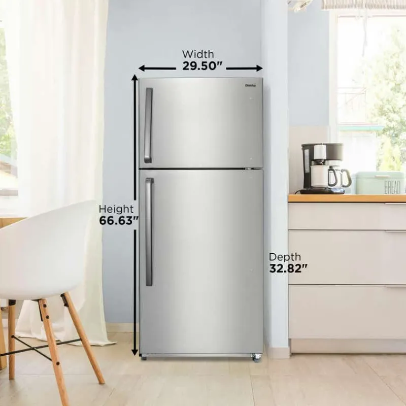 Danby 30 In 18 Cu ft Refrigerator Top Freezer - DFF180E2SSDB