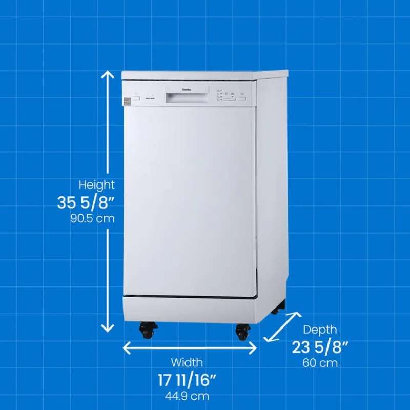 Danby Dishwasher Portable 18" 52dB - DDW1805EWP