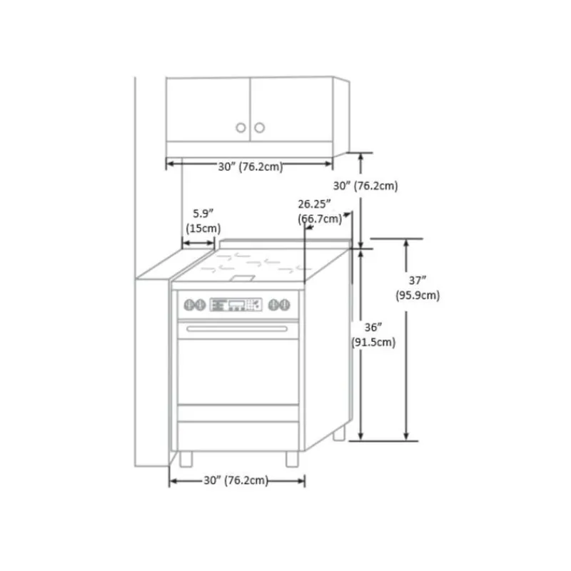 Danby Range 30" Electric Induction - DIRC300BSSC