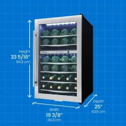 Danby Wine Cooler 20" - DWC040A3BSSDD