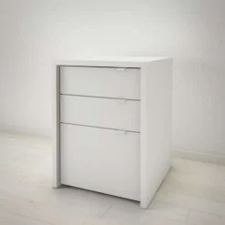 Nexera Desk and 3-Drawer Filing Cabinet -