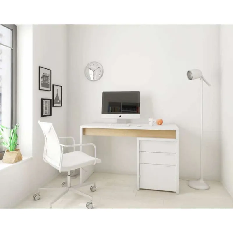 Nexera Desk and 3-Drawer Filing Cabinet -