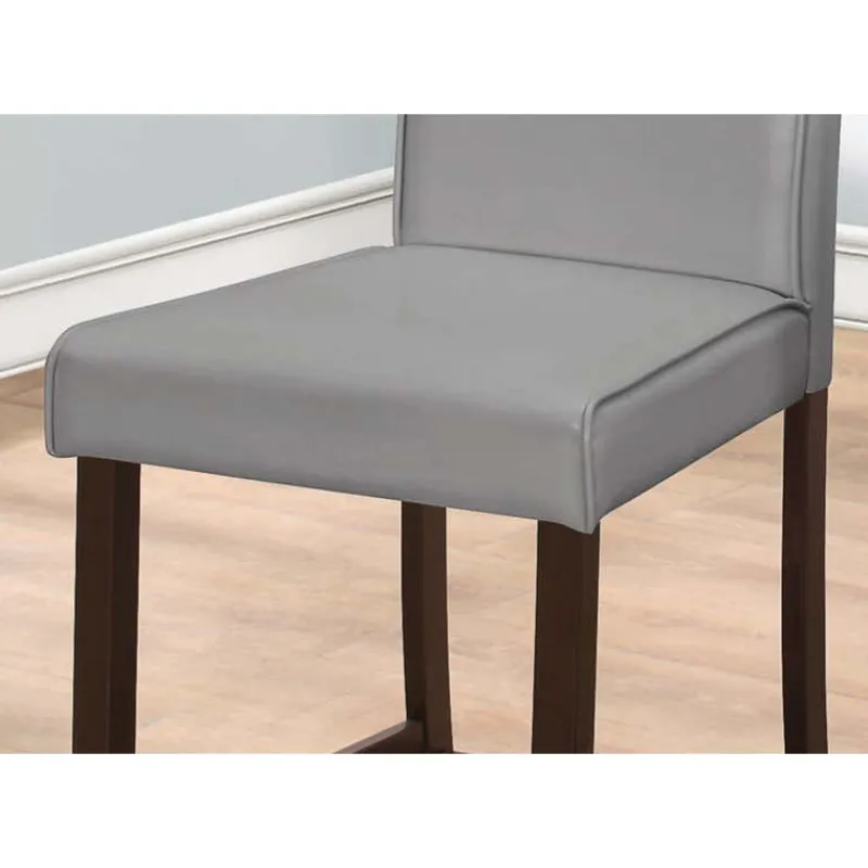 Monarch Dining chair - 2pcs / leather-look counter height -